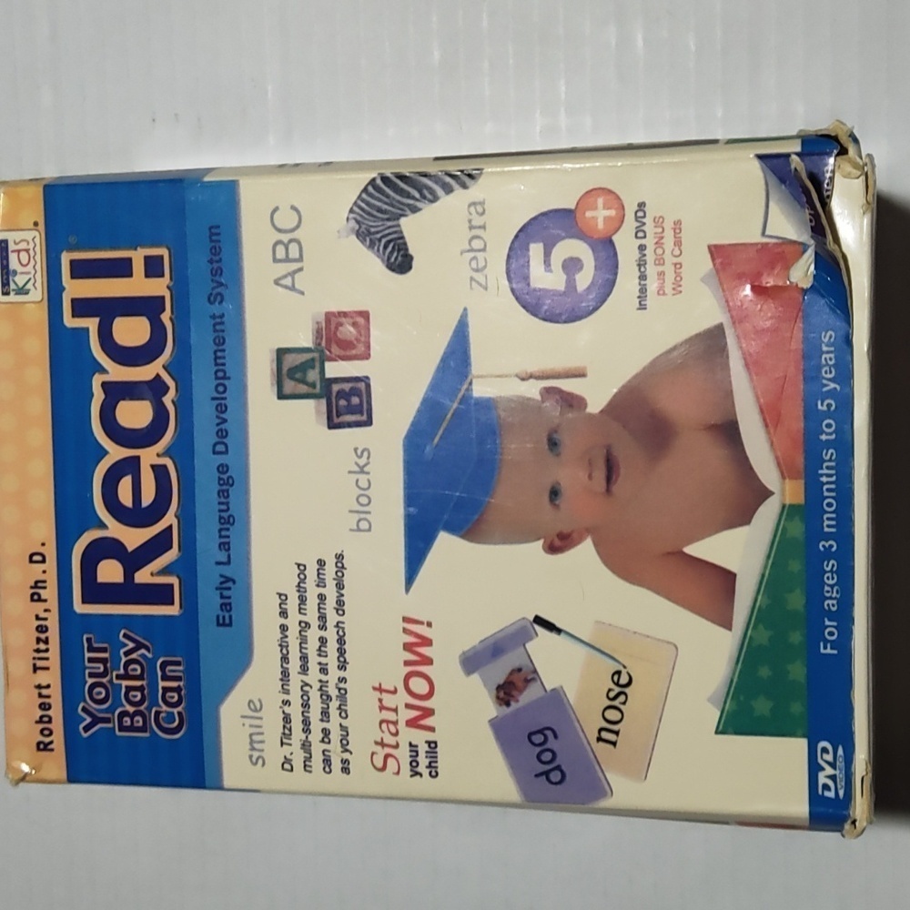 Smart Kids Your Baby Can Read! Early Language Development System DVDs 3 mo-5 yr